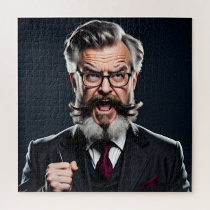 Puzzle Professeur fou fou avec barbe