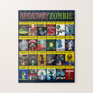 Puzzle Programmes de théâtre Zombie de Broadway Jigsaw 