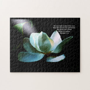 Puzzle Projecteur de gros plan sur Magnolia Matthieu 5:16