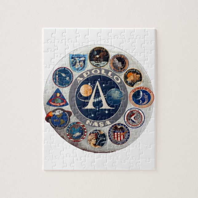 Puzzle Projet Apollo : Le logo composé (Vertical)