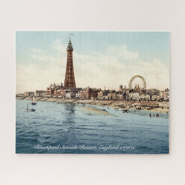 Puzzle Promenade de Blackpool et tour, Angleterre c1905 (Horizontal)