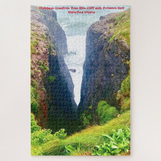 Puzzle Promenade de Cliff Dunmore East Waterford Irlande  (Vertical)