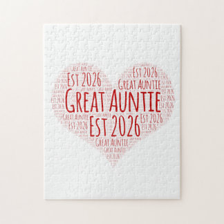 Puzzle Promue Grande Tante Est 2026, Cadeau pour Tante
