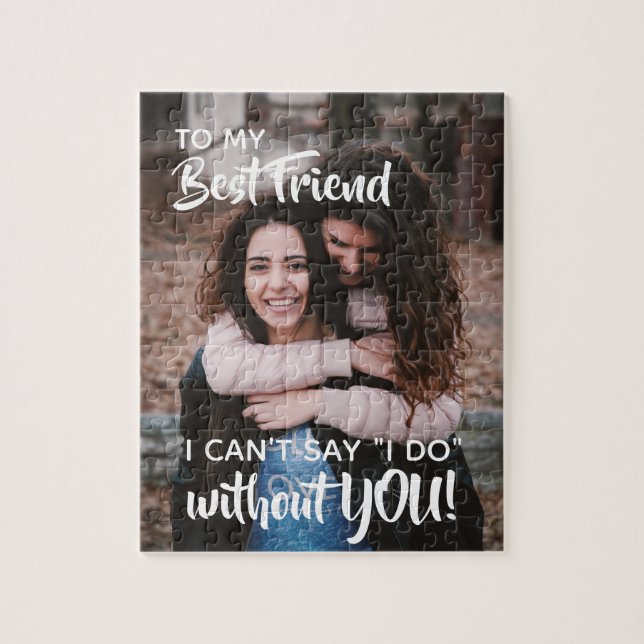Puzzle Proposition de la meilleure amie Bridesmaid Person (Vertical)