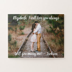 Puzzle Proposition de mariage Marier moi Photo White Scri