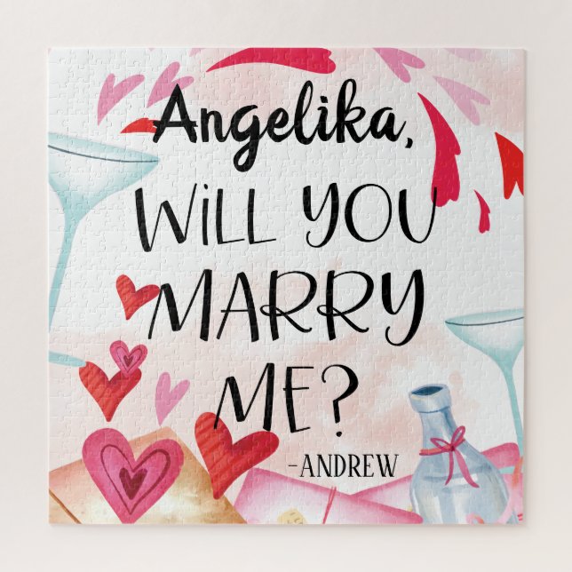 Puzzle Proposition de marriage | You Marry Me ? Custom (Vertical)