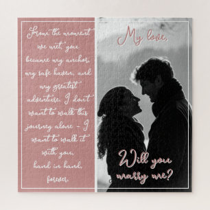Puzzle Proposition de photo Couple Personnalisé Voulez-Vo