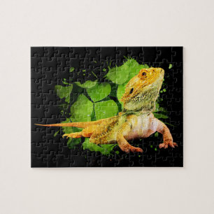 Puzzle Propriétaire du reptile de dragon barbu Jigsaw Pu