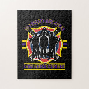 Puzzle Protégez et servez la police