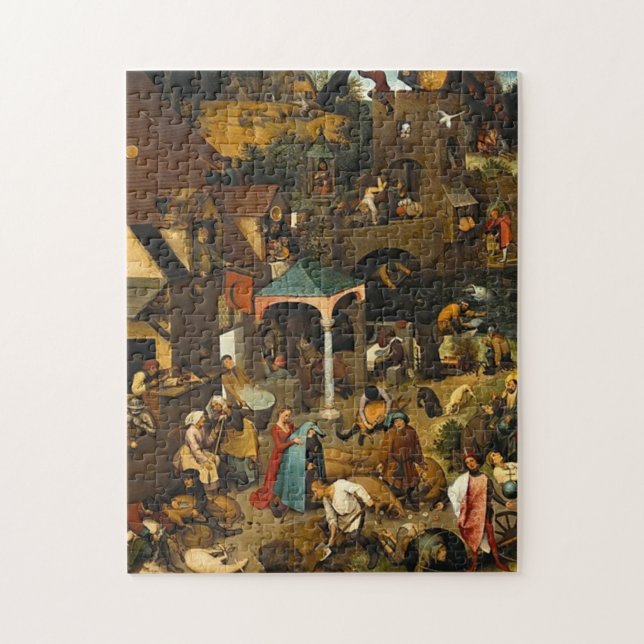 Puzzle Proverbe Néerlandais Pieter Bruegel L'Ancien (Vertical)