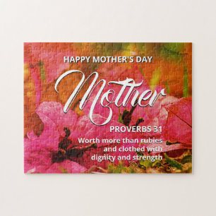 Puzzle PROVERBS 31 Floral Bonne fête des mères