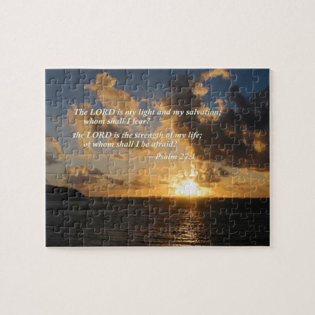 Puzzle Psaume 27 1 Le Seigneur Est Ma Lumière (Horizontal)