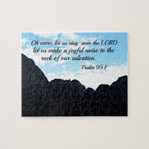 Puzzle Psaume 95:1 Ô viens, chantons au Seigneur