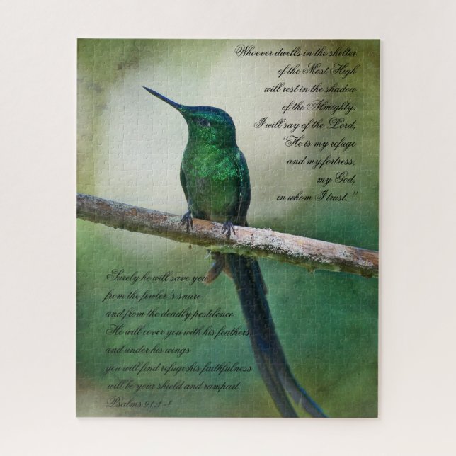 Puzzle Psaumes 91:1=4 Inspirationnel (Vertical)