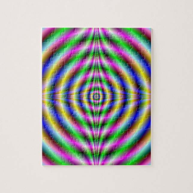 Puzzle Psychedelic Neon Eye (Vertikal)