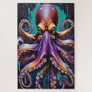 Puzzle Psychédélique Octopus - Encre Surréaliste