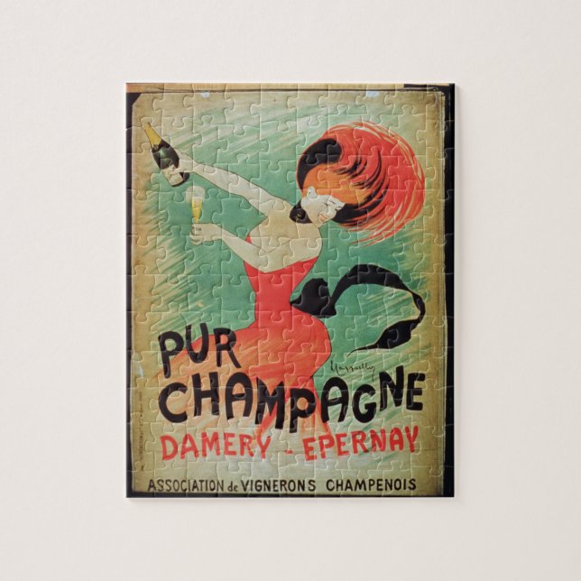 Puzzle Publicité par affichage "Pur Champagne", de (Vertical)