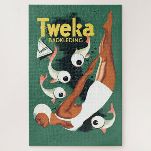 Puzzle Publicité pour maillot de bain Tweka des années 19