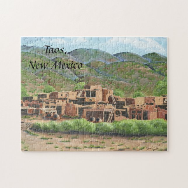 Puzzle Pueblo de Taos, Nouveau Mexique (Horizontal)