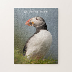 Puzzle Puffin de texte personnalisé