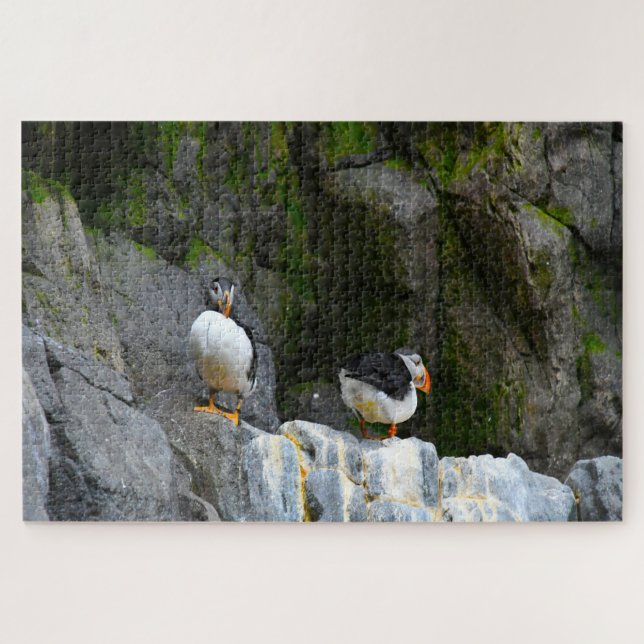 Puzzle Puffins de l'Atlantique. (Horizontal)
