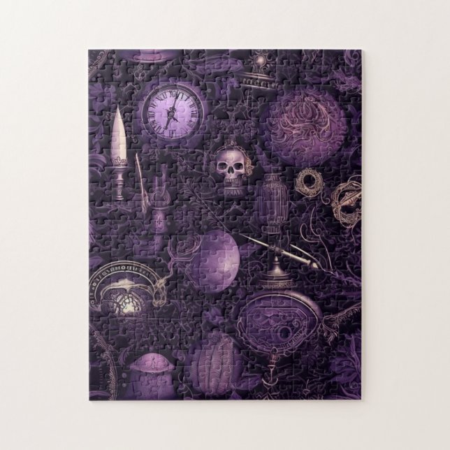 Puzzle Purple gothique foncé Academia (Vertical)