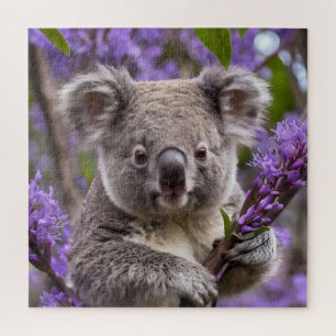 Puzzle Purple Jacaranda Koala Ours,