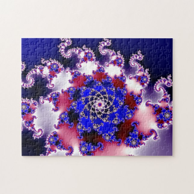 Puzzle Purple Mandelbrot Star Fractal (Horizontal)