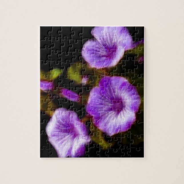 Puzzle Purple Petunias (Vertical)