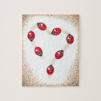 Puzzle Puzle de coeur de coccinelle
