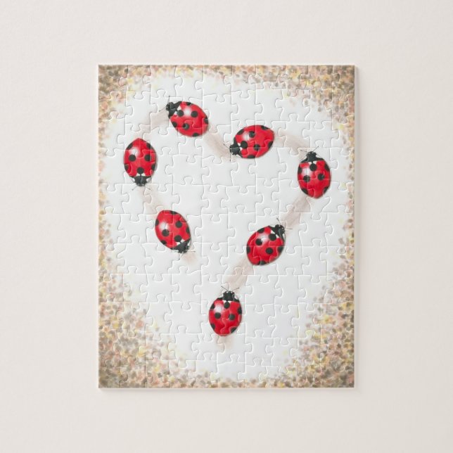 Puzzle Puzle de coeur de coccinelle (Vertical)