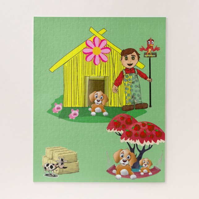 Puzzle Puzzers Fermier Cow Pigs Fermier (Vertical)