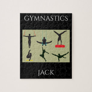 Puzzle "Puzzle GYMNASTICS pour les garçons avec un nom pe
