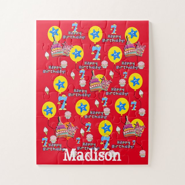 Puzzle Puzzles, Joyeux 7e anniversaire, #7 Anniversaire R (Vertical)