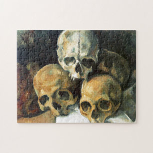 Puzzle Pyramid of Skulls Paul Cezanne Painting Art