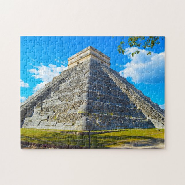 Puzzle Pyramide de Chichen Itza Mexique. (Horizontal)