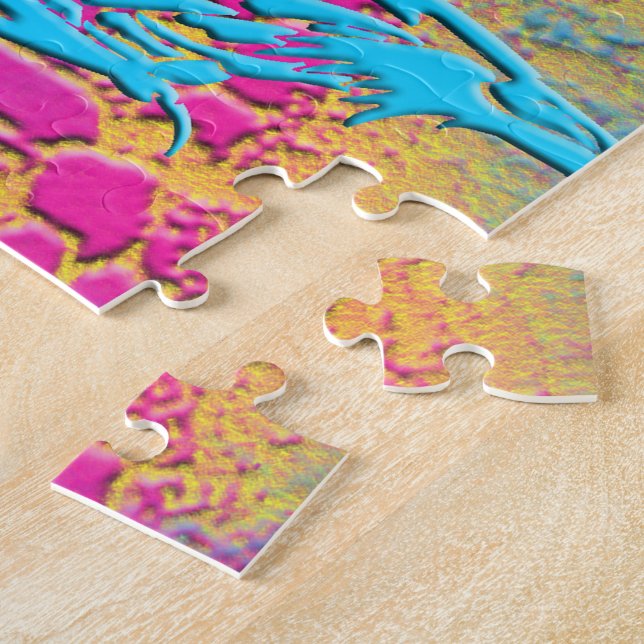 Puzzle PYTHON - moderne fractale décorative - (Côté)