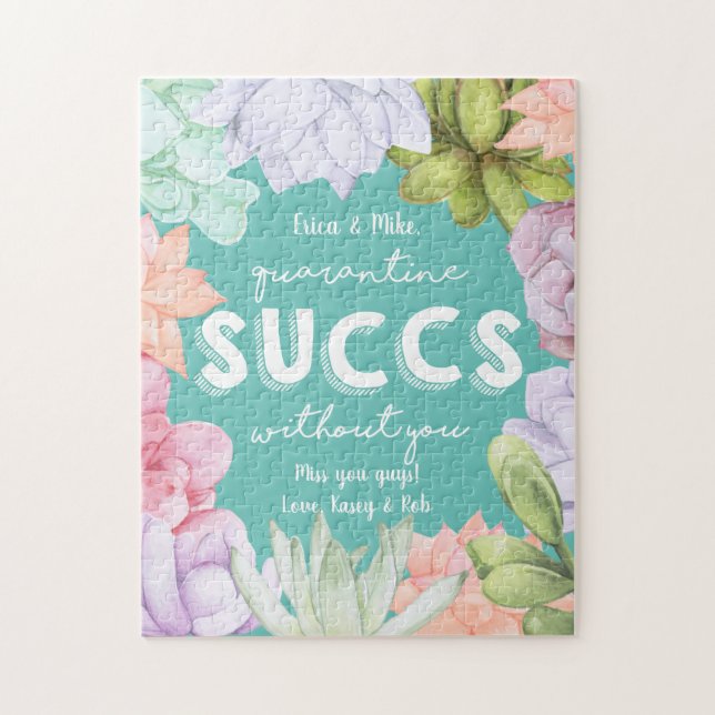 Puzzle Quarantaine Succès sans message personnalisé (Vertical)