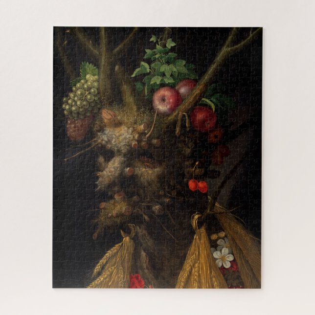 Puzzle Quatre saisons en une tête par Giuseppe Arcimboldo (Vertical)