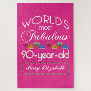 Puzzle quatre-vingt-dixième Anniversaire la plupart de