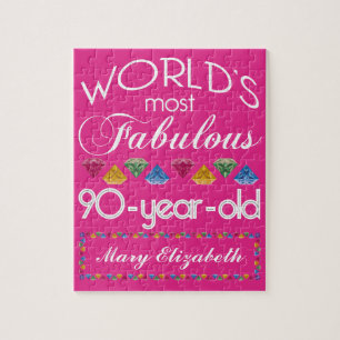 Puzzle quatre-vingt-dixième Anniversaire la plupart de