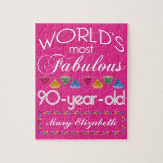 Puzzle quatre-vingt-dixième Anniversaire la plupart de