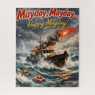 Puzzle Qu'un heureux casse-tête de Mayday nautique tempêt