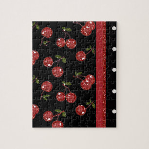 Puzzle RAB Rockabilly très cerise cerises Noir