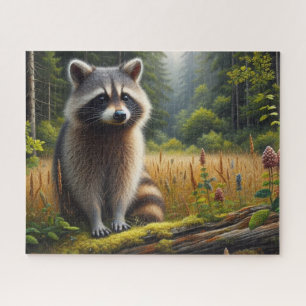 Puzzle Raccoon dans la nature des Bois