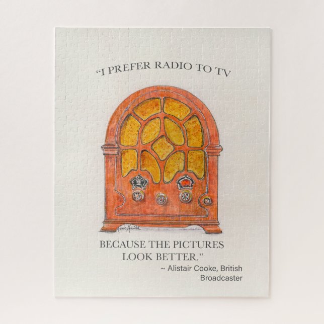 Puzzle Radio vintage (Vertical)