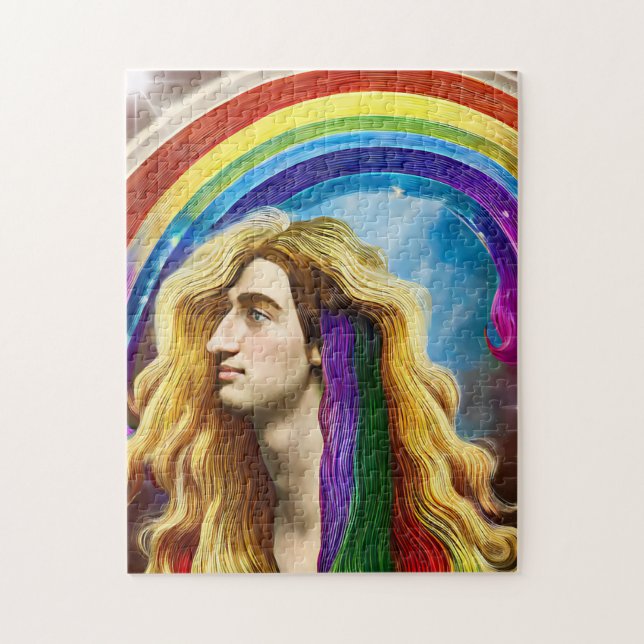 Puzzle Rainbow Deity Homme Of All love Imaginaire Art (Vertical)