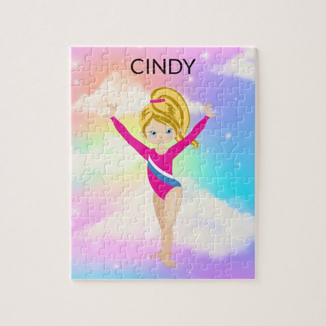 PUZZLE RAINBOW GYMNASTICS GYMNAST PUZLE PERSONNALISÉ (Vertical)