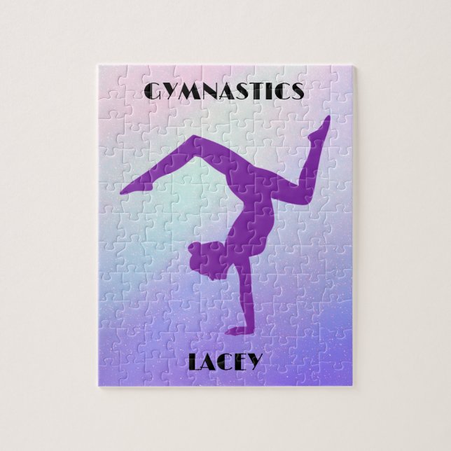 Puzzle RAINBOW GYMNASTICS GYMNAST PUZLE Personnalisé (Vertical)