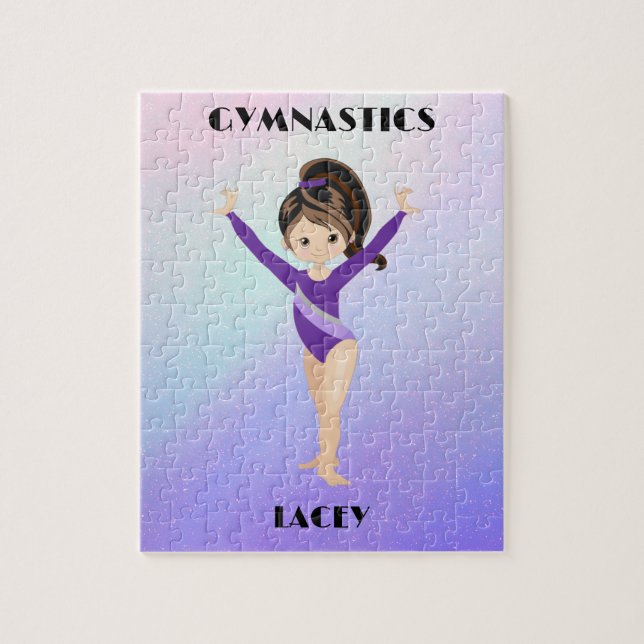Puzzle RAINBOW GYMNASTICS GYMNAST PUZLE Personnalisé (Vertical)